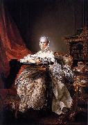 Francois-Hubert Drouais Portrait of Madame de Pompadour at her Tambour Frame France oil painting artist
